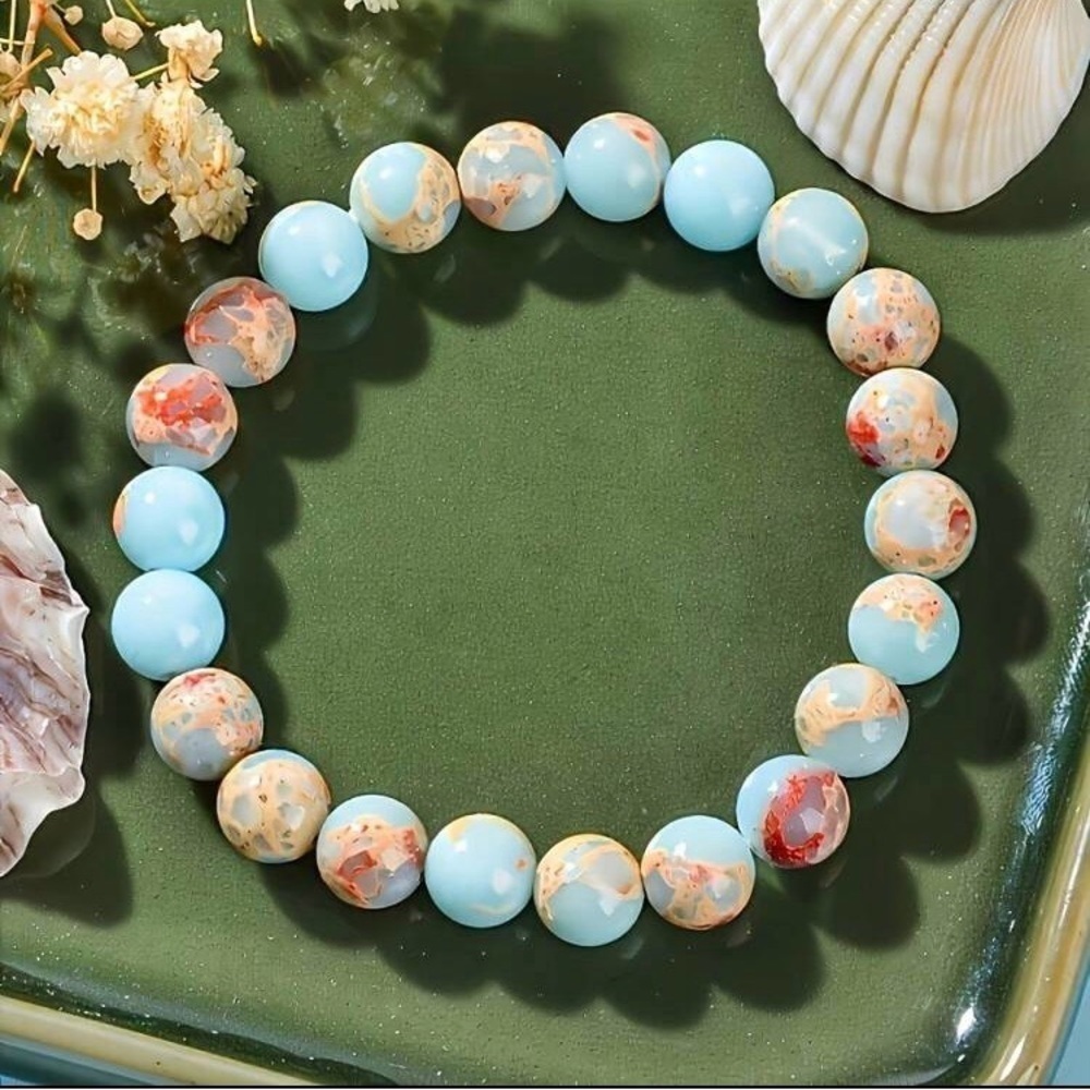 Natural Shoushan Gemstone Bracelet - Picture 2 of 6